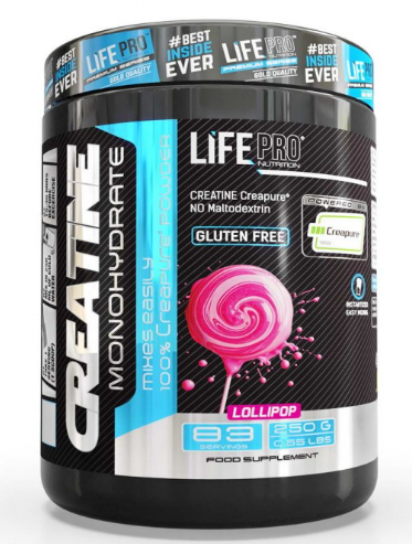 Creatina Creapure® 250g, Sabor Lollipop - LIFE PRO