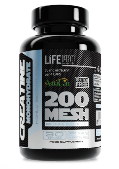 Creatina Monohydrate 200mesh + Astragin 120 Vegancaps - LIFE PRO