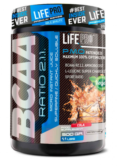 BCAA 2:1:1, 500gr Sabor Cola - QXN