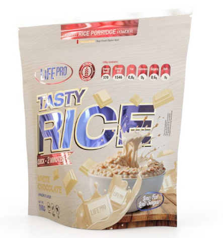 Harina de arroz 1kg Sabor Chocolate Blanco - LIFE PRO