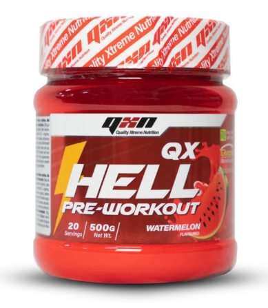 Pre- Workout, QX Hell 500Gr , Sabor Sandia - QXN