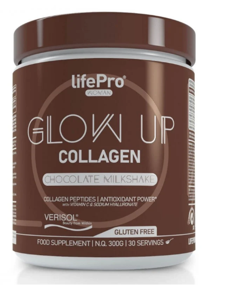 Collagen Glow up , Sabor Chocolate, 300g - LIFE PRO