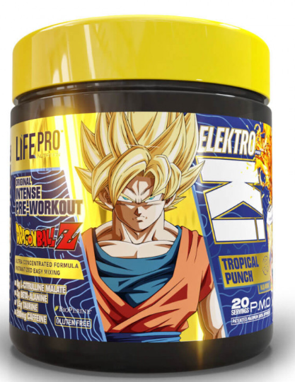 Pre- Workout Elektro Ki Dragon Ball Z, 400g, Sabor Tropical Punch - LIFE PRO