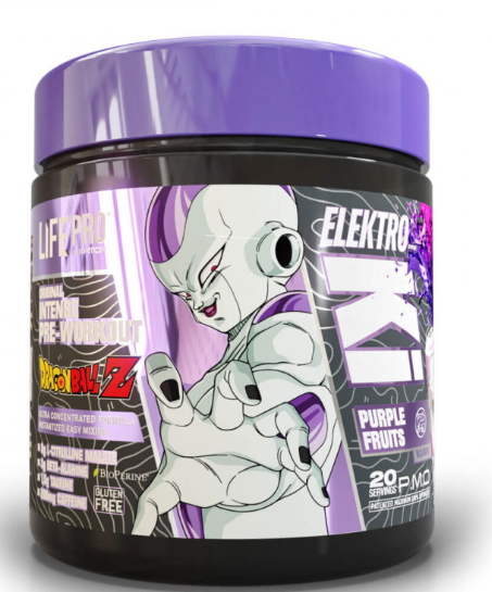 Pre- Workout Elektro Ki Dragon Ball Z, 400g, Sabor Purple Fruit - LIFE PRO