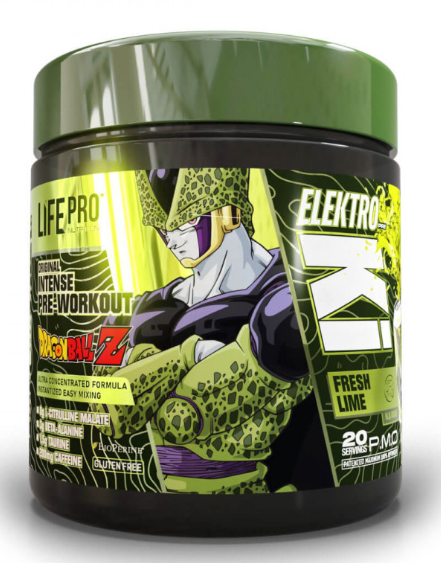Pre- Workout Elektro Ki Dragon Ball Z, 400g, Sabor Fresh Lime  - LIFE PRO