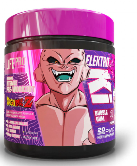 Pre- Workout Elektro Ki Dragon Ball Z, 400g, Sabor Buble Gum - LIFE PRO