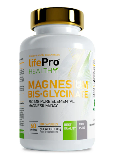 BISGLICINATO DE MAGNESIO 120 CAPS - LIFE PRO