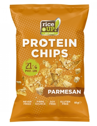 Protein Chips, 60G , Sabor Parmesan - Rice Up