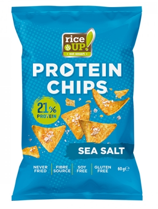 Protein Chips, 60G , Sabor Sea Salt  - Rice Up