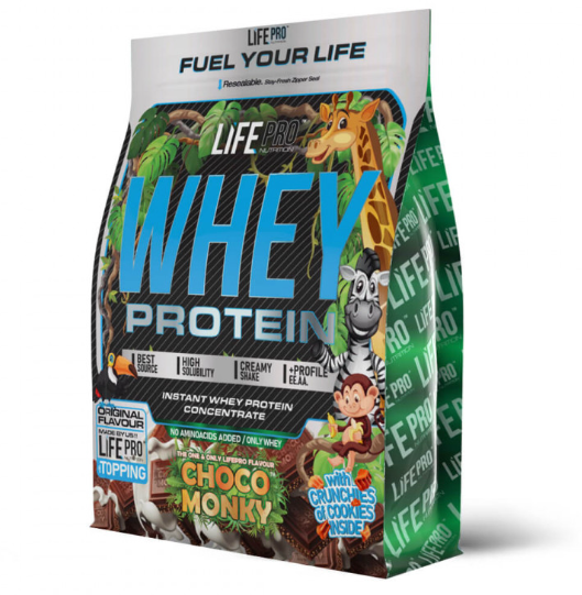 Whey 2kg , Sabor  Chocho Monky - LIFE PRO