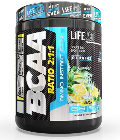 BCAA 2:1:1, 500gr Sabor Limon - QXN