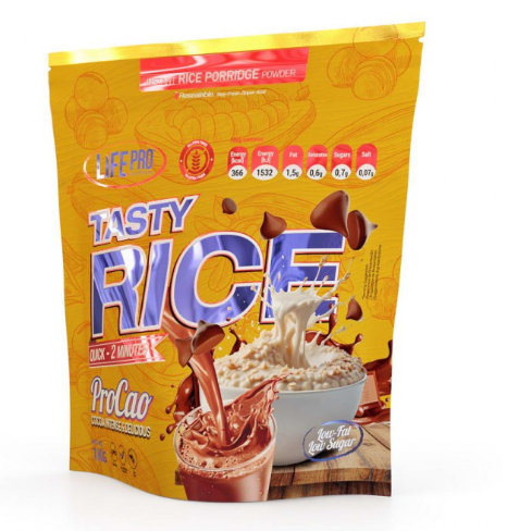 Harina de arroz 1kg Sabor Chocolate Blanco - LIFE PRO