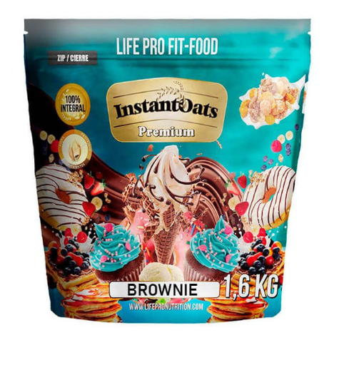 Harina Instant  Premium 1.6kg, Sabor Brownie - LIFE PRO