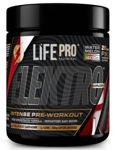 Pre-Workout Elektro, 400g , Sabor Watermelon - LIFE  PRO