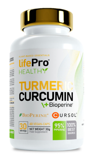 Turmeric Curcumin +Bioperine 60 Vegancaps - LIFE PRO