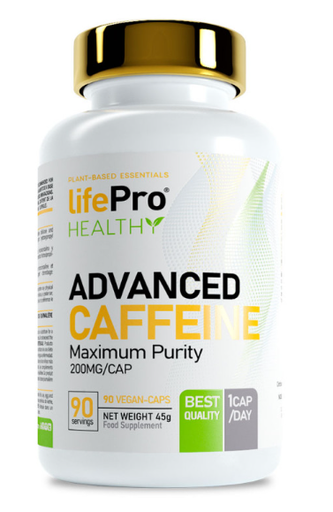 Advanced Caffeine 200mg 90 Vegancaps - LIFE PRO