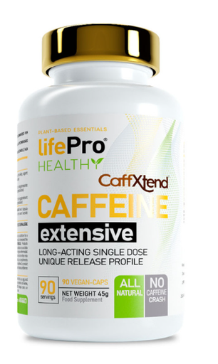 Caffeine Extensive 200mg 90 Vegancaps - LIFE PRO