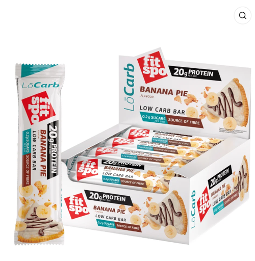 Barrita proteica Lowcarb, 60gr Sabor Banana Pea - FitSpo