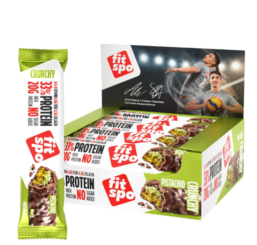 Barrita Proteica , 60gr , Sabor Pistacho Crunchy