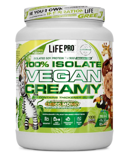 Isolate Vegan Creamy 1kg, Sabor ChocoMonky  - LIFE PRO