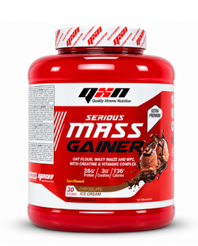 Serious Mass Gainer, 3Kg, Sabor Chocolate- QXN
