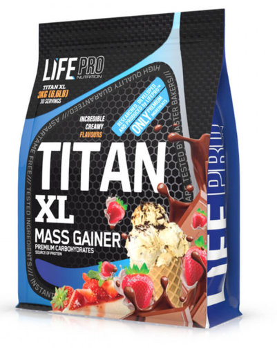 Titan 3kg Gluten Free Sabor Fresa - LIFE PRO